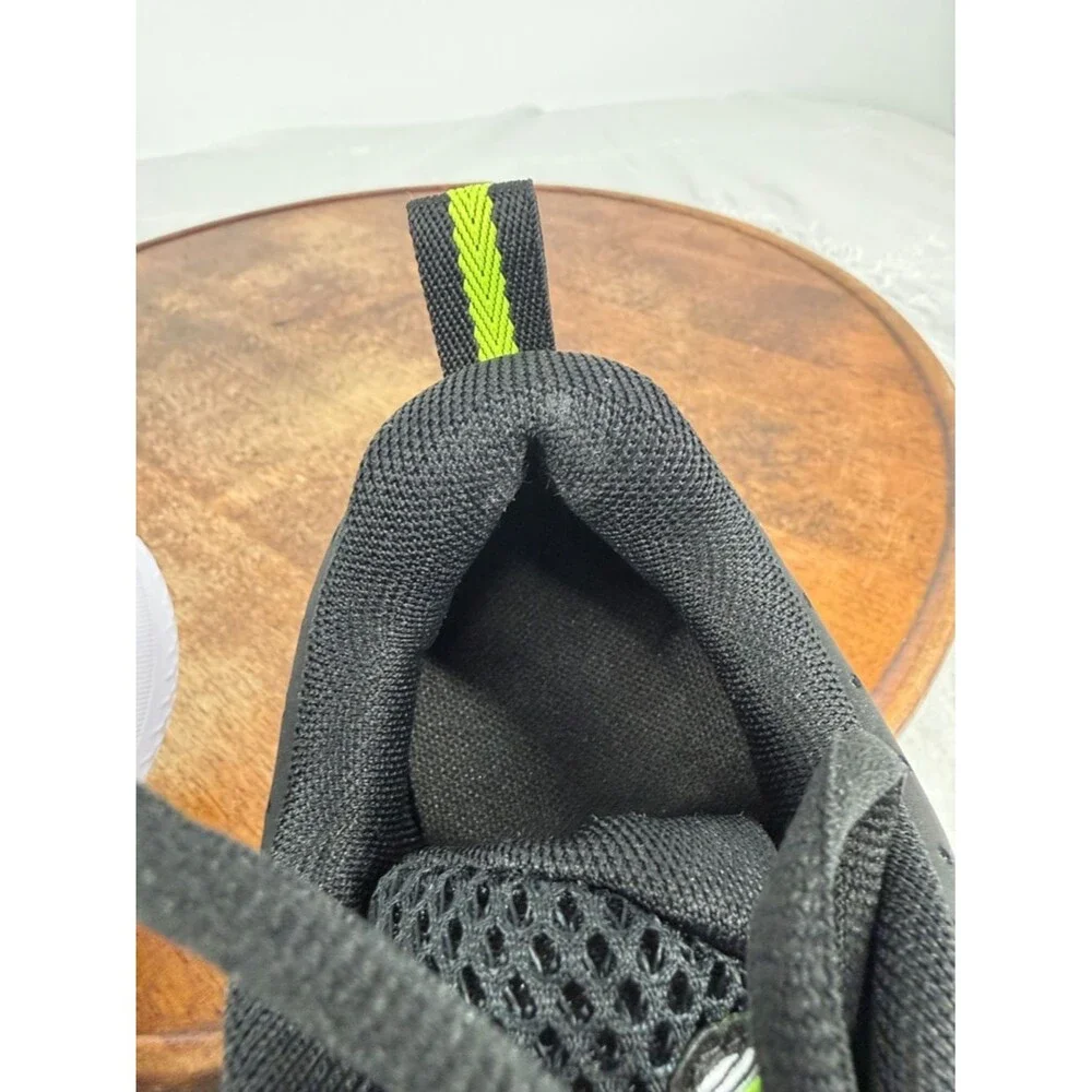 Under Armour Shoes Kids 3.5 Charged Assert 10 Black Gray Neon Sneakers
